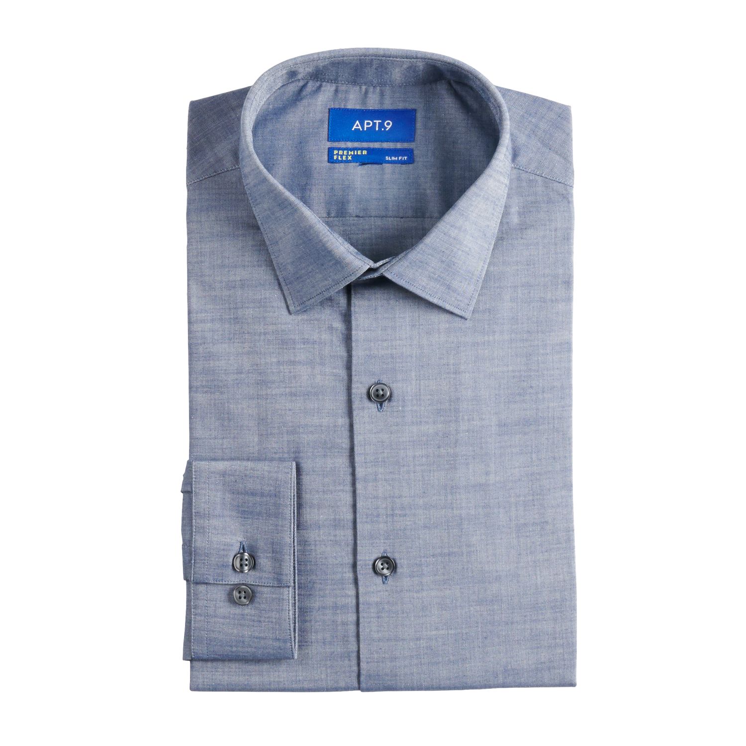 Wrinkle Resistant Spread-Collar Dress Shirt